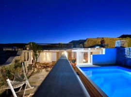 Villa Princess 6 private with Pool Panormos Beach, hotel i Panormos Mykonos