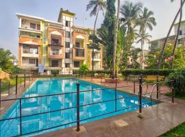 Amazing Pool View Candolim Goa 1BHK Apartment อพาร์ตเมนต์ในแคนโดลิม