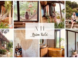 Nhà Gỗ An Trăm Tuổi - Chill Garden Lakeview: Hanoi şehrinde bir dağ evi