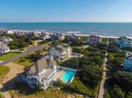 Oceanside, 7 BRs, Private Pool, Den, Rec Rm, 350 ft to Beach access, PI54, Fore Sea Suns, spa hotel in Corolla