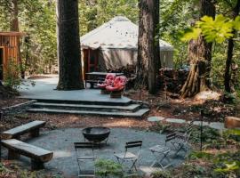 Your private Yurt in the woods - Nevada City, haustierfreundliches Hotel in Forest Knolls