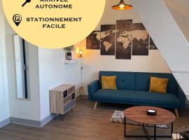 T2 4 pers face gare SNCF Appart Hotel le Cygne 6 – apartament w mieście Fussy