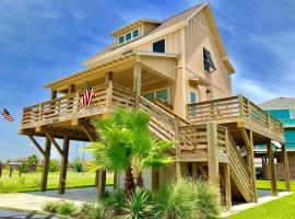 Fun-filled Luxury Beach Vacation Experience - Family Friendly Quiet Cul De Sac!, casa de temporada em Bolivar Peninsula