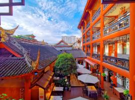 Wenjun Courtyard Hotel Chengdu ( Kuanzhai Branch), hotell i Chengdu
