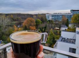 Przytulny apartament z parkingiem, hotell i nærheten av Josefskirken i Łódź