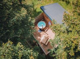 Cabane Chalet avec spa privatif, B&B in Charnay