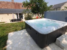 de la salle gite 8 personnes à la campagne avec jacuzzi 4 chambres 3 WC