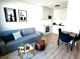 Apartmán s klimatizáciou a balkónom pri letisku BTS