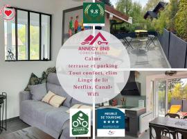 Le Refuge, 2 personnes, 4 étoiles tout confort、アヌシー・ル・ヴューの4つ星ホテル