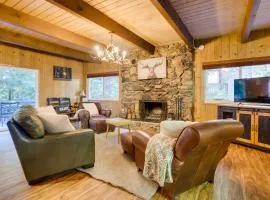 Steps to Lake Arrowhead Cabin with BBQ!