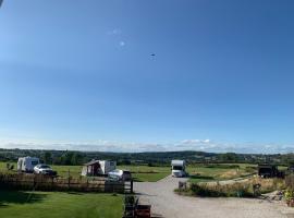 Poplars Farm Adults only Touring Site empty pitches, campsite in Ireton Wood