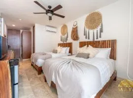 NHOA 108C Lux 1BR Condo Plunge Pool in Aldea Zama