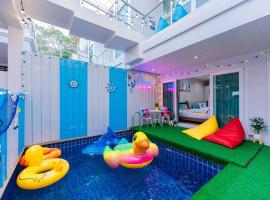 Ocean Pool Villa Pattaya, hotell i Bang Sare