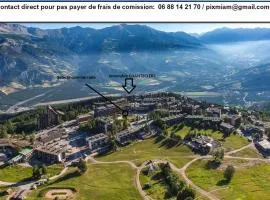 T2 PRALOUP 1600 bat Chanteclerc 6 personnes 36m2 avec chambre à part et 2 TV