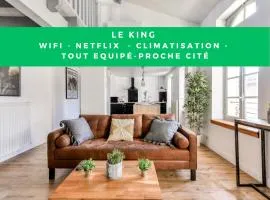 El king - central - tout à pied - wifi -netflix