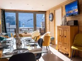 Val Thorens - Appt 6 pers rénové, 2 chambres, WiFi, loc. à skis, proche pistes - FR-1-637-28