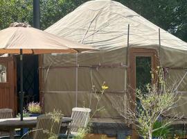 The Yurt @ Penbanc Pasture, glamping site in Cardigan