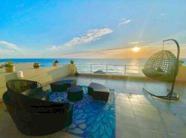 Oceanfront villa in Rosarito Beach、El Descansoのコテージ