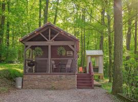 Stefan Cabin Nature-nested Tiny Home Hot Tub, hotel in Chattanooga