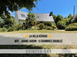 LA KERVAO - Villa 5 chambres - Jardin - Terrasse - Internet, ξενοδοχείο σε Quimper