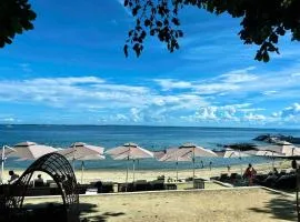 Cebu Cozy Ocean View 1BR,17th,private beach,pool,Wifi,Mactan