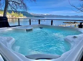 Lakeside Escape - Beautiful Lakefront, Pier, Wood Fireplace, Private Hot Tub
