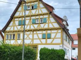 Fachwerk Maisonette in Nürtingen、ニュルティンゲンの格安ホテル