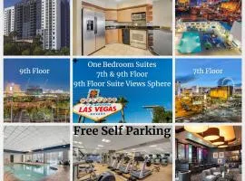 Ultimate Las Vegas Getaway One Bedroom Suite with Balcony, Kitchen, Gym, Pool & Free Parking