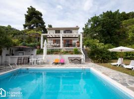Villa VERA - private villa for 8 guests with pool, hotel with parking in Kymi