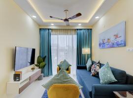 Luxe 2BHK by Coral BnB with Pool access, hotel familiar a Dabolim