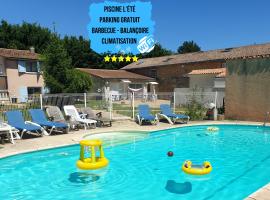 Bel Appartement T2 Climatisé avec piscine Poitiers-Futuroscope-CREPS de Poitiers, cheap hotel in Vouneuil-sous-Biard