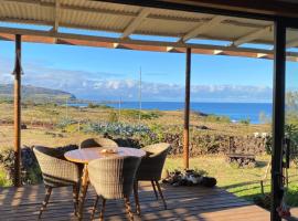 Oasis Rapanui Bungalow frente al Mar, hotel cerca de Playa Anakena, Hanga Roa