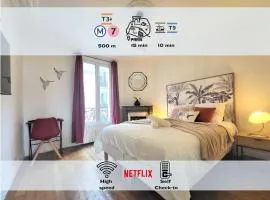 L'Oasis - Charmant appartement Métro Porte d'Italie