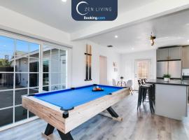 Modern Home - Family Fun Hub - Getaway - Billiards By Zen Living Short Term Rental, hotel with pools in Glendora