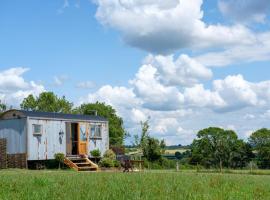 Honey Bee - Comfortable luxury shepherds hut with hot tub, cabin in Bradpole