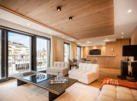 EcrinBlanc - Appartement Haut de Gamme - Balcon avec vue - Centre de Megève – apartament w mieście Megève