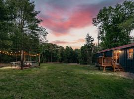 Cabin Blhues - Countryside Escape Pond Hot Tub, hotell med parkeringsplass i Narrowsburg