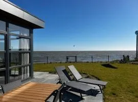 Enkhuizer Strand Chalet Meeresrauschen Erste Reihe mit Zaun Haus Nr 249