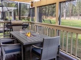 Breath in Fresh Mt Spring Air from a Private Deck with a River & Golf Course View