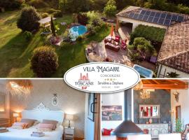 Villa Magarre Climatisée, Piscine Chauffée, Spa, dans un Cadre Naturel Envoûtant, hôtel à Castelnau-de-Montmiral