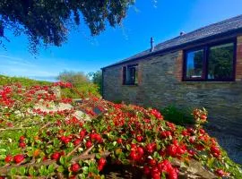 Polrunny Farm Elderberry Cottage with sea view