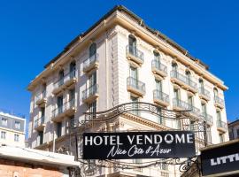 Hôtel Vendôme, hotel Nizzai központi pályaudvar környékén Nizzában