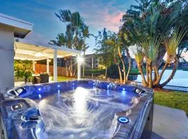 Waterfront Oasis Escape with 7 Seats Hot Tub!