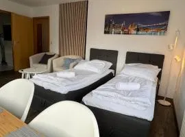 Hübsche Wohnung mit Balkon für 1-2 Personen - Einzelbetten