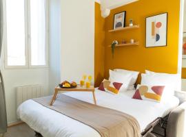Le Yellow Vibe - Parking privé gratuit, proche Chantilly, Wifi haut débit, idéal télétravail, икономичен хотел в Cires-lès-Mello