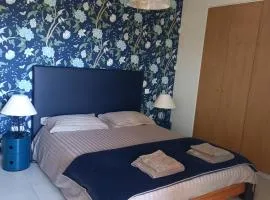 Suite avec 2 chambres d'hôtes pour 1 à 4 personnes avec terrasse, vue mer, parking privé, proche port et aéroport
