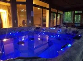 Woodshores Retreat - cozy retreat, hot tub, Lk MI