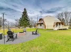 The Dome - Spacious Retreat Near Finger Lakes!、Rushvilleのホテル