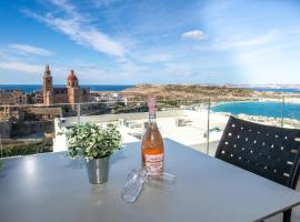 Clifftop Modern Apartment, hotel perto de Parque Temático Popeye Village, Mellieħa