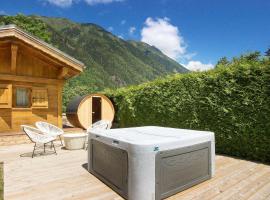 Chalet Béchar - 8pax rénové - Garden - Sauna - Jacuzzi - Vue sur la chaîne du Mont-Blanc, chalet i Les Houches